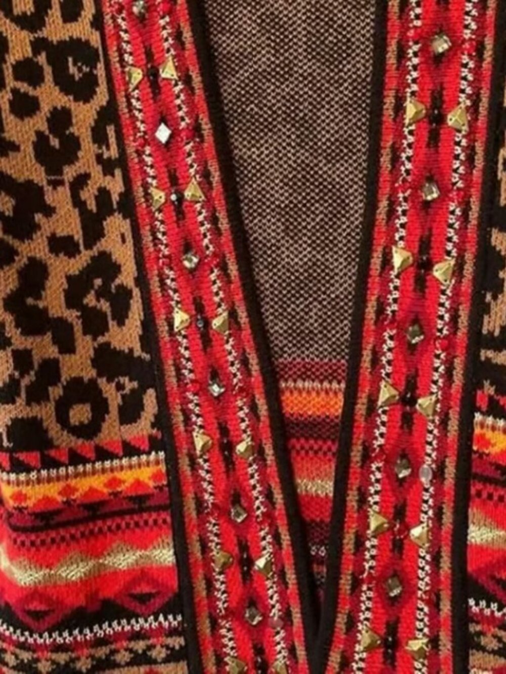 Ruby Rd Animal Print Sweater - Picture 2 of 4